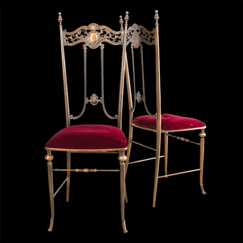 Coppia sedie chiavarine - coppia,