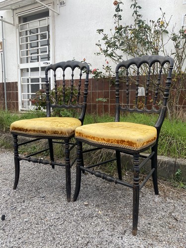 Coppia sedie chiavarine - di,