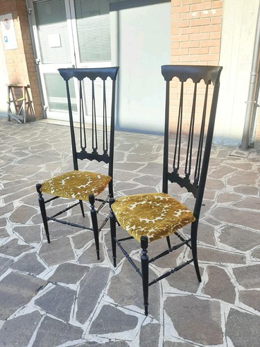 Coppia sedie chiavarine - coppia,