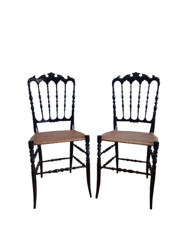 Coppia sedie chiavarine in - coppia,