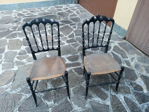 Coppia sedie vintage - sedie,