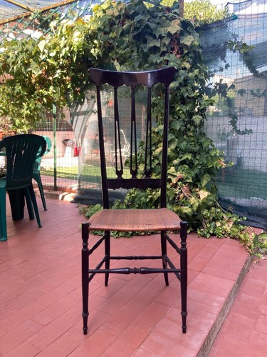 Sedia chiavarina nera 1960 - chiavarina,