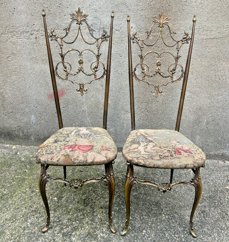 Coppia sedie chiavarine - coppia,