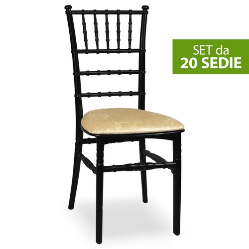 Set sedie chiavarine - 20,